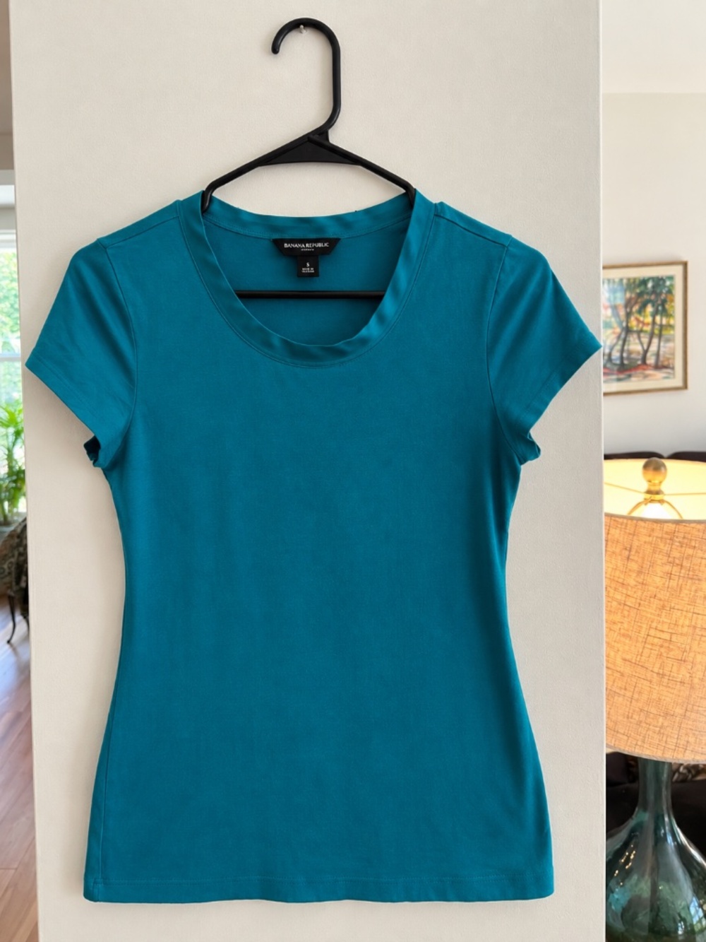 Banana Republic Teal Short Sleeve Top Size Small